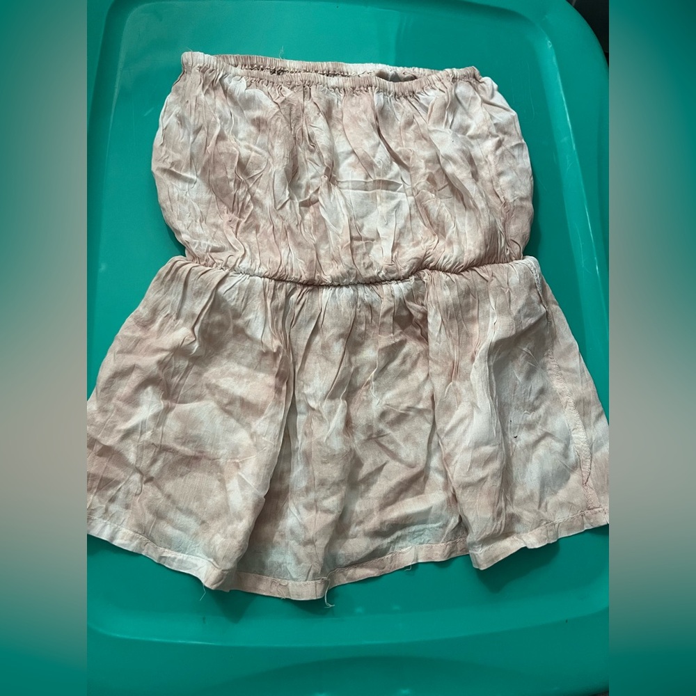 Tiare Hawaii Blush and Cream Strapless top